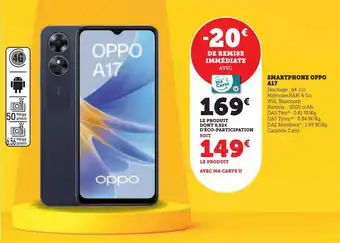 Hyper U Smartphone oppo a17 offre