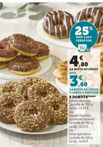 Hyper U 6 donuts offre
