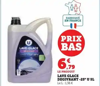 Hyper U Lave glace degivrant -25° u 5l offre