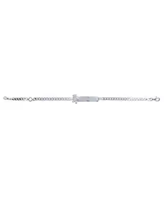 Gourmette argent bébé nounours. gravure offerte !