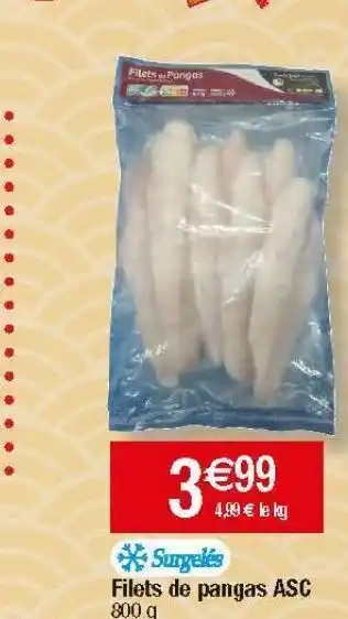 Filets de panga