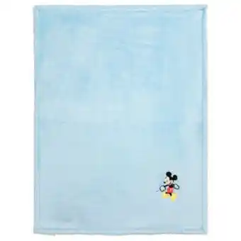 Couverture bi-matière 75 x 100 cm mickey little one