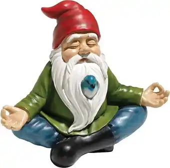 Amazon Design toscano gnome de jardin zen statue, 20.25 cm, polyrésine, palette complète de couleur offre