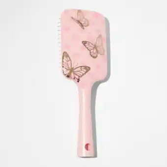 Claire's Brosse à cheveux plate papillon rose offre