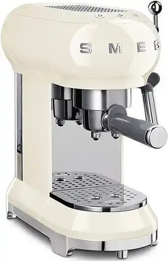 Amazon Smeg 146872 machine à café expresso ecf01creu, crème offre