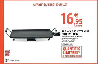 Intermarché Hyper Plancha électrique King D'home offre