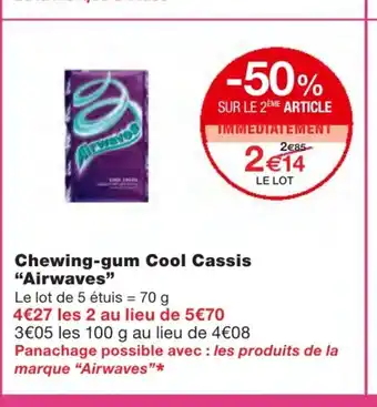 Monoprix Chewing-gum Cool Cassis offre