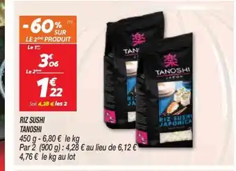 Riz sushi tanoshi