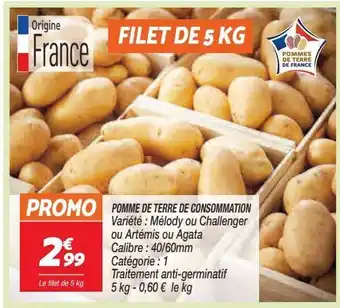 Netto Pommes de terre de consommation offre