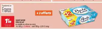 Netto Yaourt nature perle de lait offre