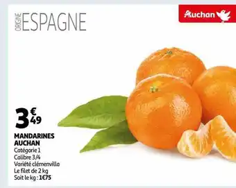 Auchan Mandarines auchan clémenvilla offre