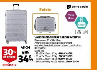Auchan Valise rigide pierre cardin sydney offre