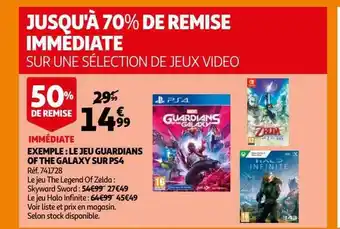 Auchan Le jeu guardians of the galaxy sur ps4 offre
