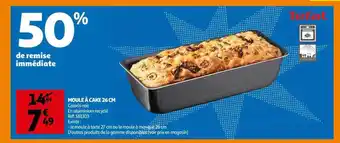 Auchan Moule à cake 26 cm tefal offre