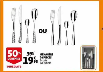 Auchan Ménagère 24 pièces offre