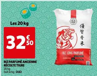 Auchan Riz parfumé ancienne récolte tigre offre