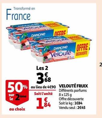 Auchan Velouté fruix offre
