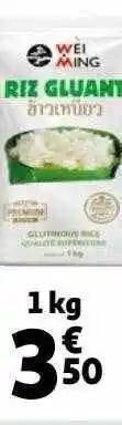 Auchan Riz gluant wei ming offre