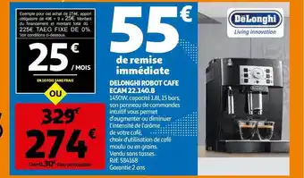 Auchan Dëlonghi robot café ecam 22.140.b offre