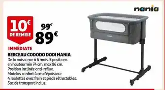 Auchan Berceau cododo dodi nania offre