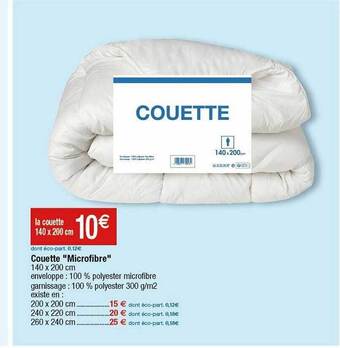Cora x Carrefour Couette offre
