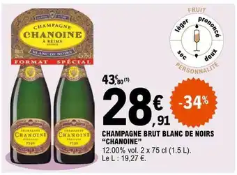 E.Leclerc Champagne brut blanc de noirs offre