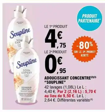 E.Leclerc Adoucissant concentré offre