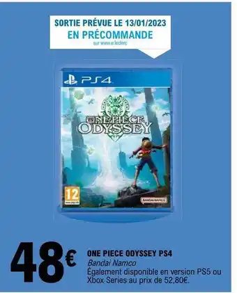 E.Leclerc One piece odyssey ps4 offre