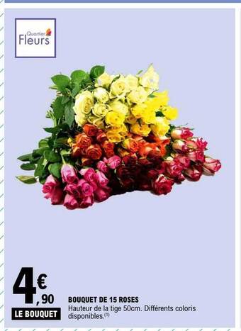 E.Leclerc Bouquet de 15 roses offre