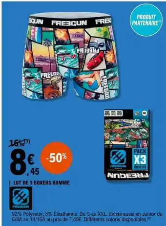 Boxer homme leclerc sale