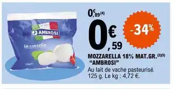 E.Leclerc Mozzarella 18% mat.gr. offre