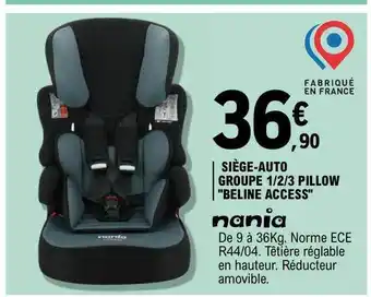 E.Leclerc Siège-auto groupe 1-2-3 pillow offre