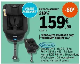 E.Leclerc Siège-auto pivotant 360° offre