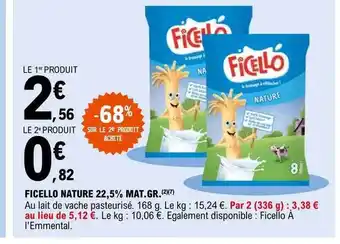 E.Leclerc Ficello nature 22,5% mat.gr. offre