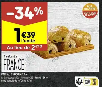 Pain au chocolat x4