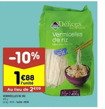 Leader Price Vermicelles de riz offre