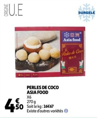 Auchan Perles de coco asia food offre