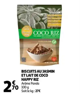 Auchan Biscuits au jasmin et lait de coco happy riz offre