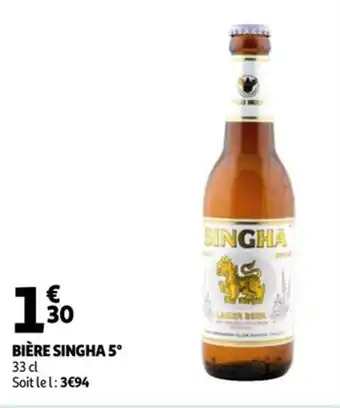 Auchan Bière singha 5 offre