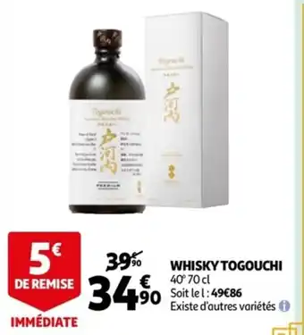 Auchan Whisky togouchi offre