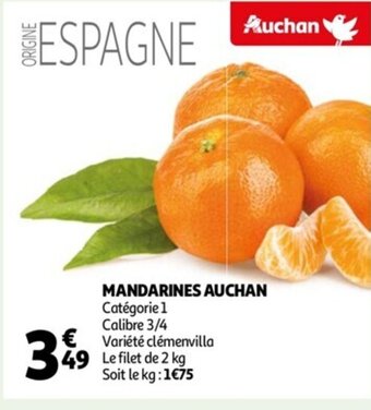 Mandarines auchan