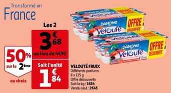 Auchan Velouté fruix offre