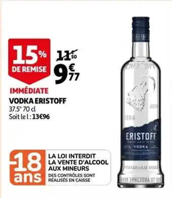 Auchan Vodka eristoff offre