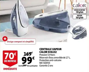 Auchan Centrale vapeur calor SV6132 offre