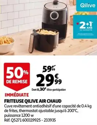Friteuse qilive air chaud