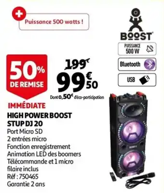 Auchan High power boost stup dj 20 offre