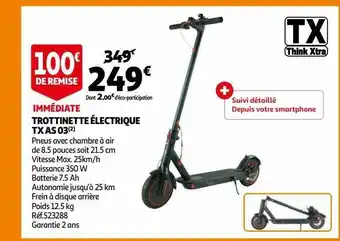 Auchan Trottinette électrique tx as 03 offre