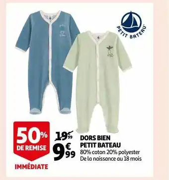 Auchan Dors bien petit bateau offre