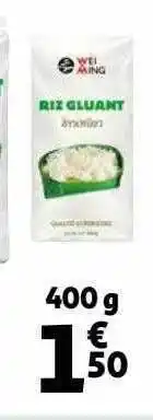 Auchan Riz gluant wei ming offre