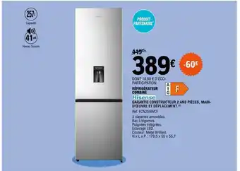 E.Leclerc Réfrigérateur combiné hisense offre